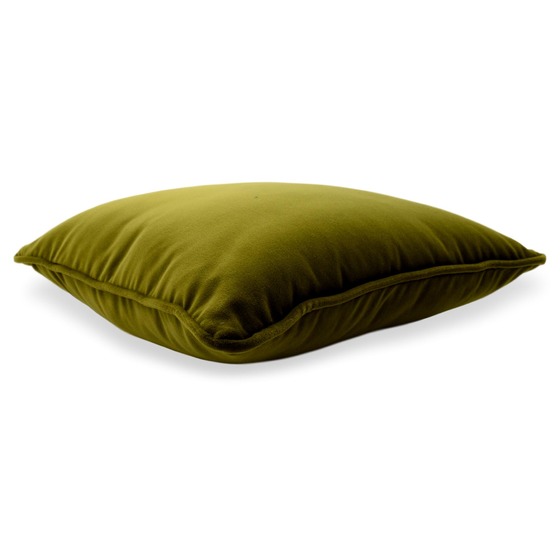 Cuscino ARREDO VELVET Verde in Morbido tessuto Vellutato Antimacchia cm. 40  - 50 - 60 Made in Italy Misura Cm. 40x40