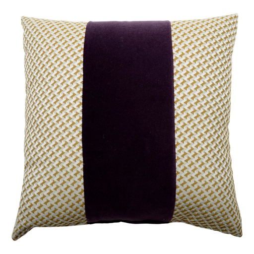 Luxurious cushion square Carrè Degradè in multicolor/pattern fabric