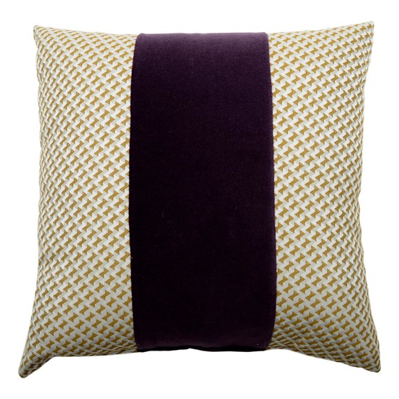 Luxurious cushion square Carrè Degradè in multicolor/pattern fabric