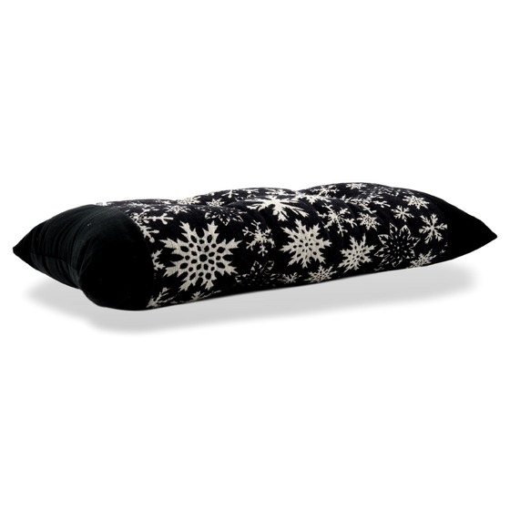Luxurious cushion rectangular Zeta in multicolor/pattern fabric