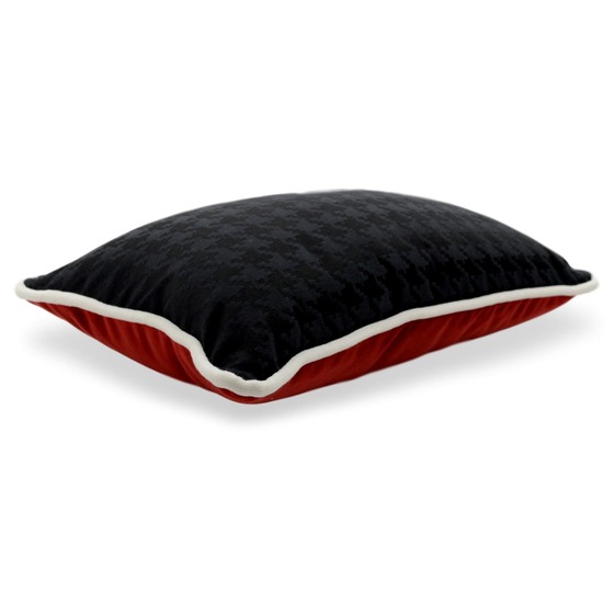 Luxurious cushion rectangular Longue in multicolor/pattern fabric