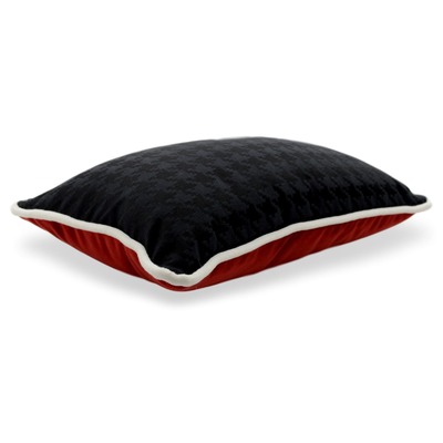 Luxurious cushion rectangular Longue in multicolor/pattern fabric