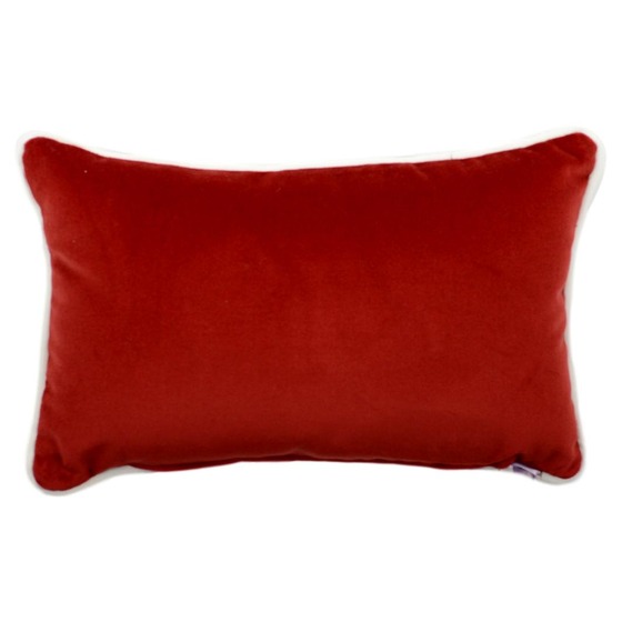 Luxurious cushion rectangular Longue in multicolor/pattern fabric