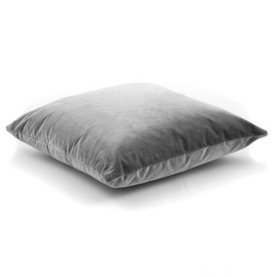 Luxurious cushion square Carrè in solid color fabric