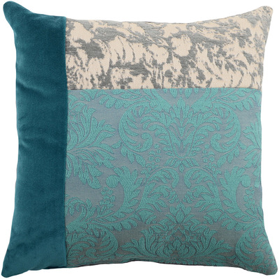 Luxurious cushion square Carrè T in multicolor/pattern fabric
