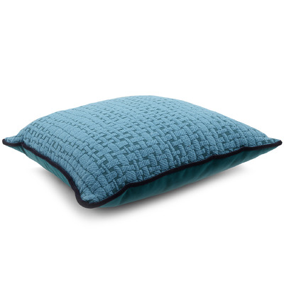 Luxurious cushion square Carrè in multicolor/pattern fabric