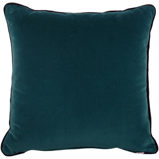 Luxurious cushion square Carrè in multicolor/pattern fabric
