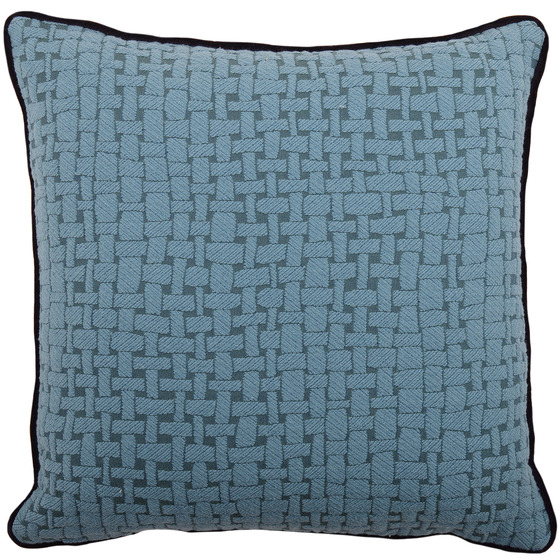 Luxurious cushion square Carrè in multicolor/pattern fabric