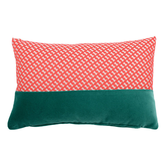 Luxurious cushion rectangular Simple Orizzontal in multicolor/pattern fabric