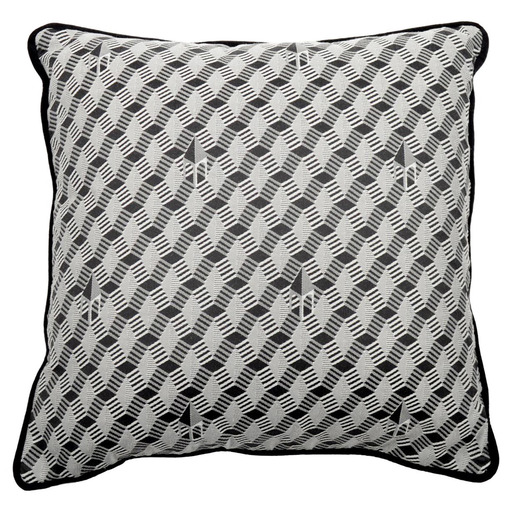 Luxurious cushion square Carrè in multicolor/pattern fabric