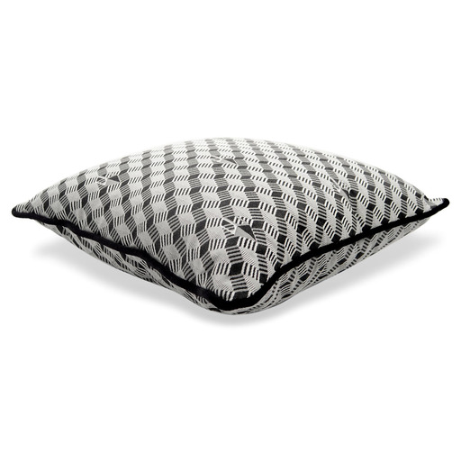 Luxurious cushion square Carrè in multicolor/pattern fabric