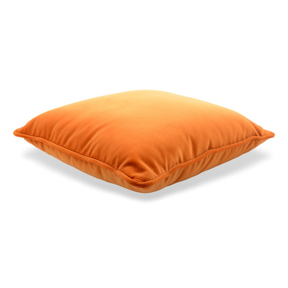 Luxurious cushion square Carrè in solid color velvet