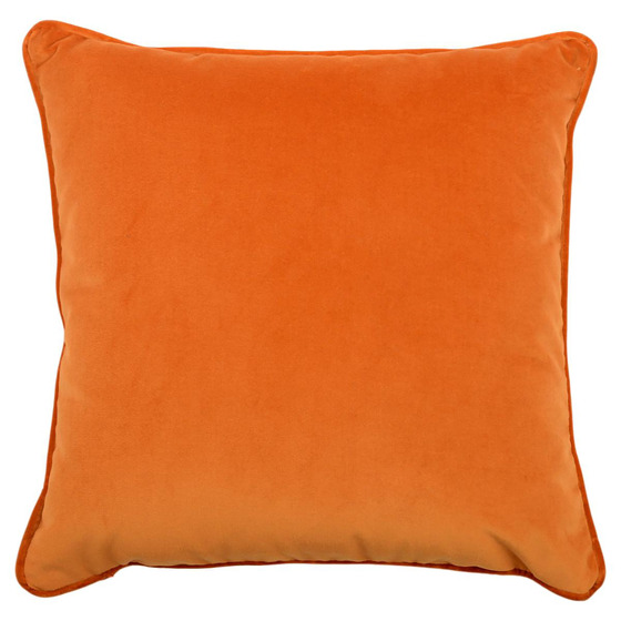 Luxurious cushion square Carrè in solid color velvet