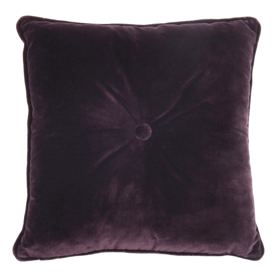 Cuscino d'arredo quadrato Carrè in velluto tinta unita