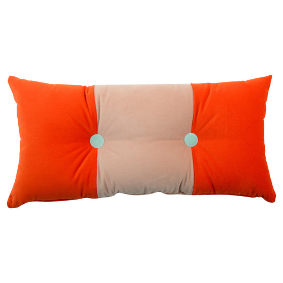Luxurious cushion rectangular Cucù in solid color velvet