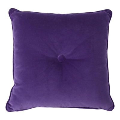 Luxurious cushion square Carrè in solid color velvet