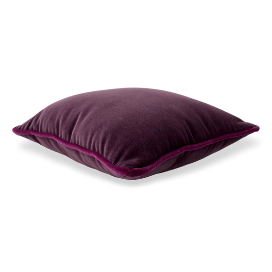 Cuscino d'arredo quadrato Carrè in velluto tinta unita