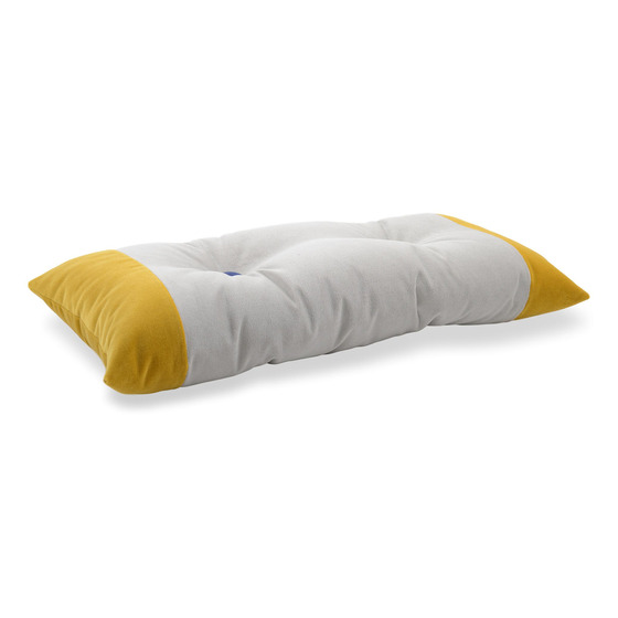 Luxurious cushion rectangular Zeta in solid color velvet