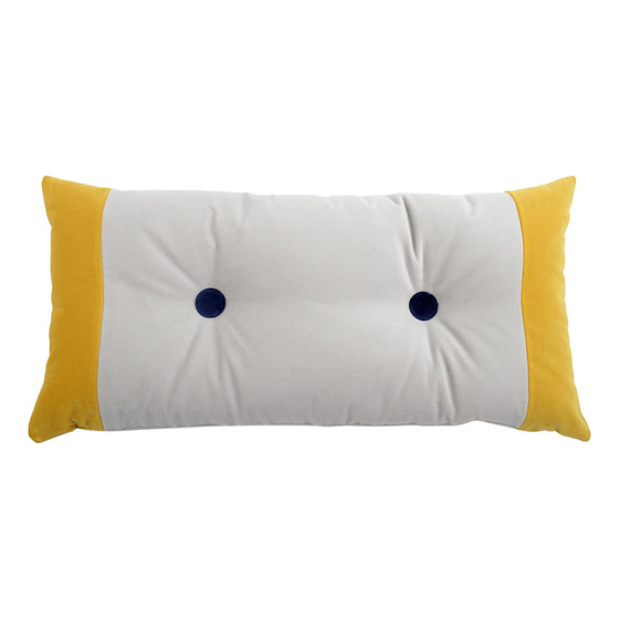 Luxurious cushion rectangular Zeta in solid color velvet