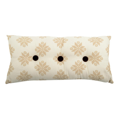 Luxurious cushion rectangular Cicì in multicolor/pattern fabric