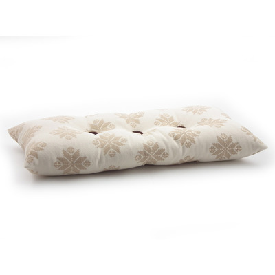 Luxurious cushion rectangular Cicì in multicolor/pattern fabric