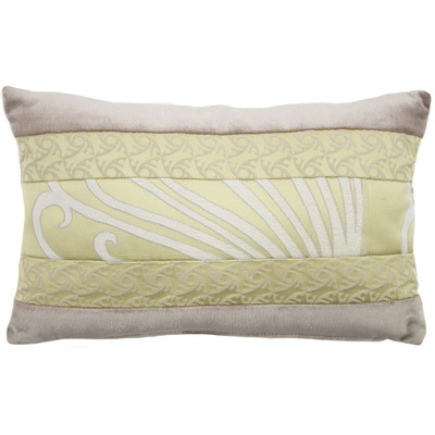 Luxurious cushion rectangular Elle in multicolor/pattern fabric