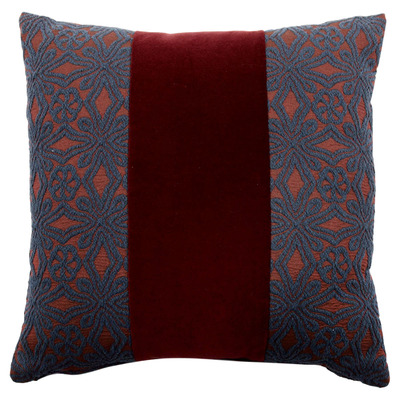 Luxurious cushion square Carrè Degradè in multicolor/pattern fabric