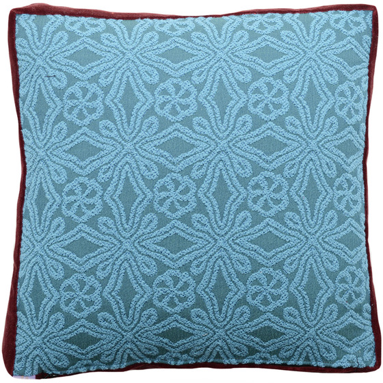 Luxurious cushion square Giap in multicolor/pattern fabric