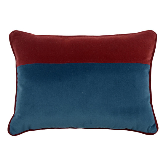 Luxurious cushion square Simple Stripe in solid color velvet