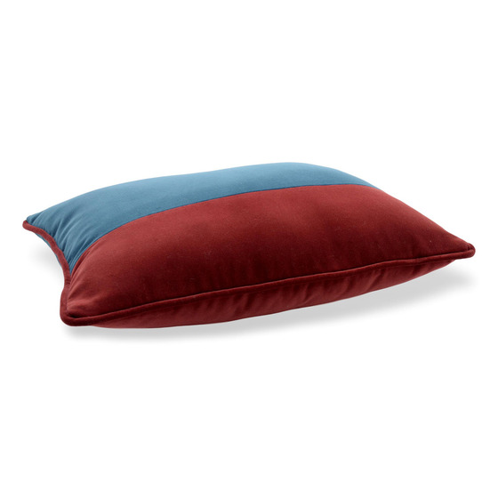 Luxurious cushion square Simple Stripe in solid color velvet