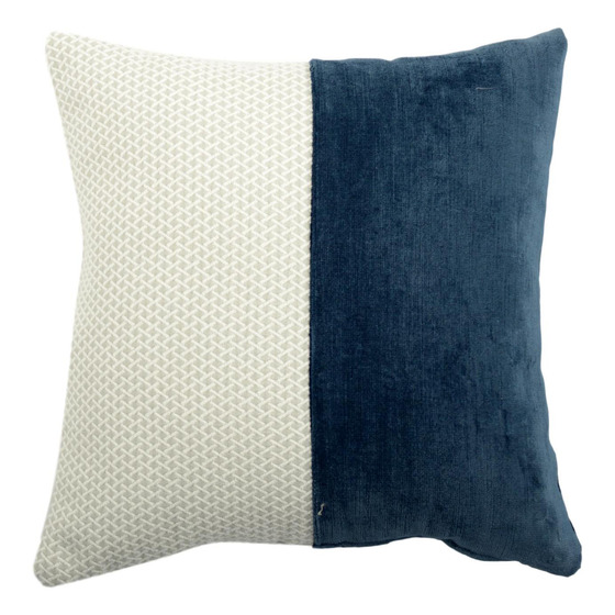 Luxurious cushion square Carrè Bis in false unit fabric