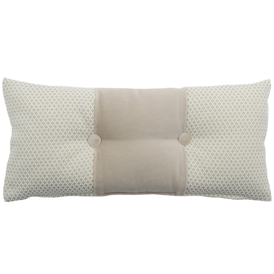 Luxurious cushion rectangular Cucù in false unit fabric
