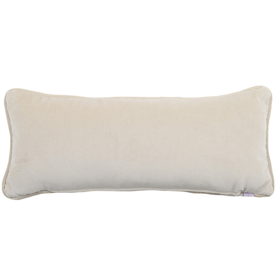 Luxurious cushion rectangular Arlecchino in solid color velvet