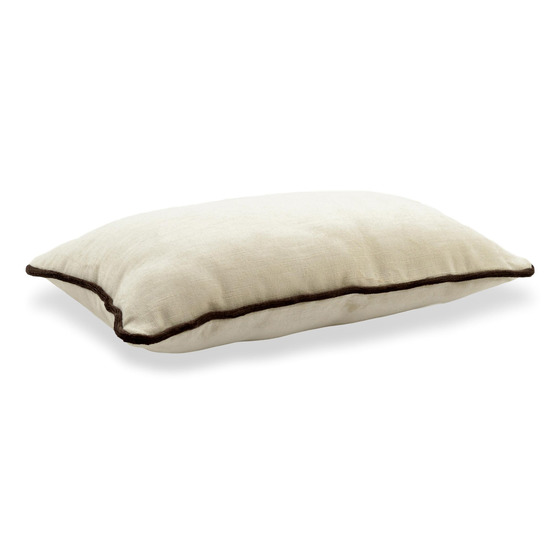 Luxurious cushion rectangular Longue in solid color velvet