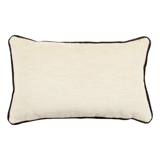 Luxurious cushion rectangular Longue in solid color velvet