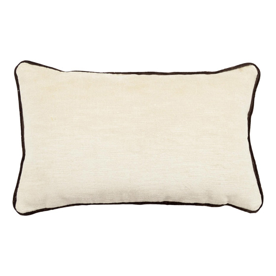 Luxurious cushion rectangular Longue in solid color velvet