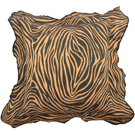Luxurious cushion square Leopardo in multicolor/pattern fabric