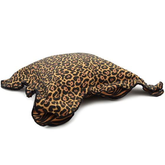 Cuscino d'arredo quadrato Leopardo in tessuto multicolor/fantasia