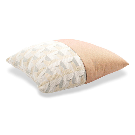 Luxurious cushion square Carrè Bis in geometric fabric