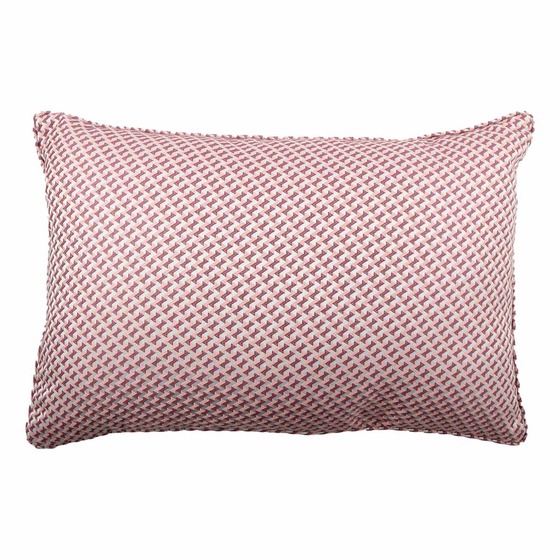 Luxurious cushion rectangular Longue in multicolor/pattern fabric