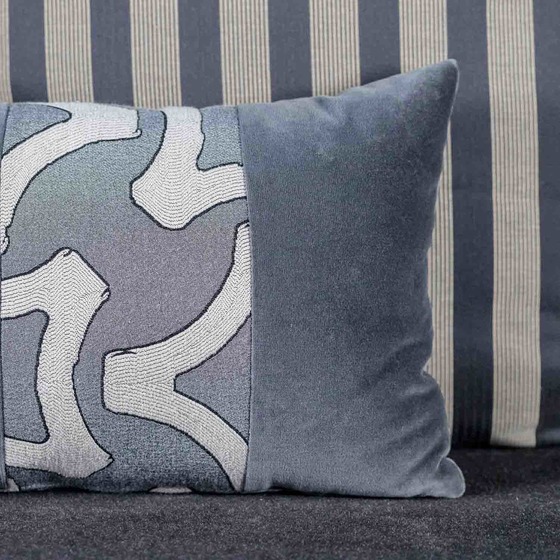 Cuscino d'arredo rettangolare Degradè in tessuto multicolor/fantasia