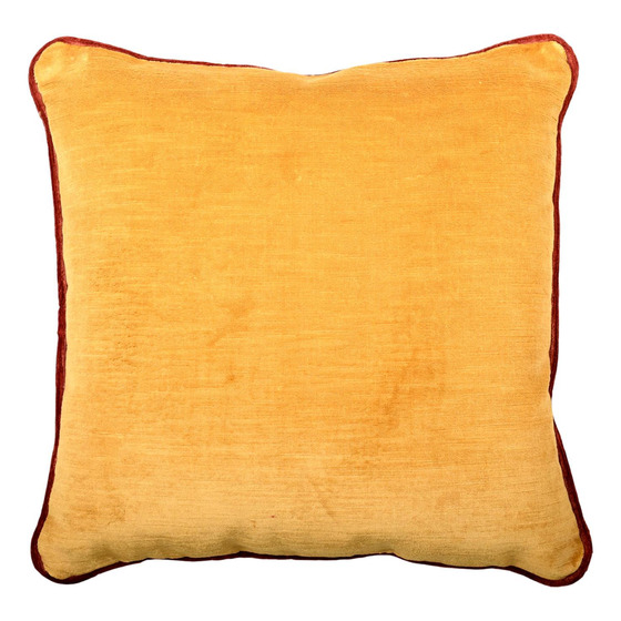 Luxurious cushion rectangular Longue in false unit fabric