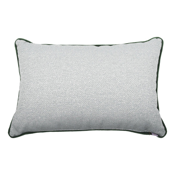 Luxurious cushion rectangular Longue in multicolor/pattern fabric
