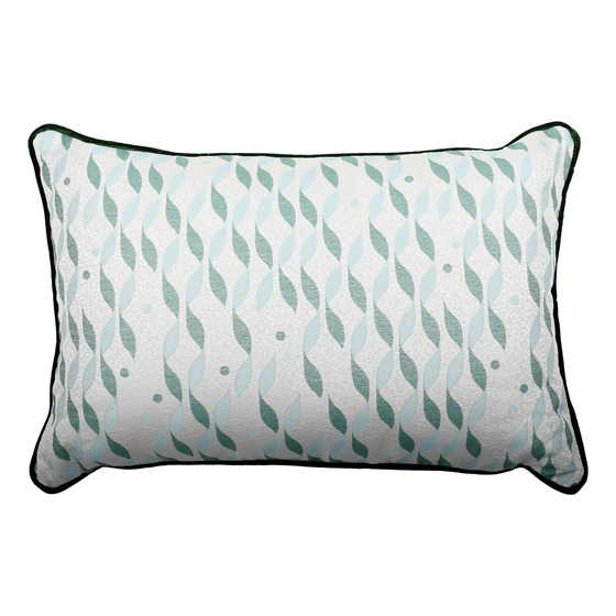Luxurious cushion rectangular Longue in multicolor/pattern fabric