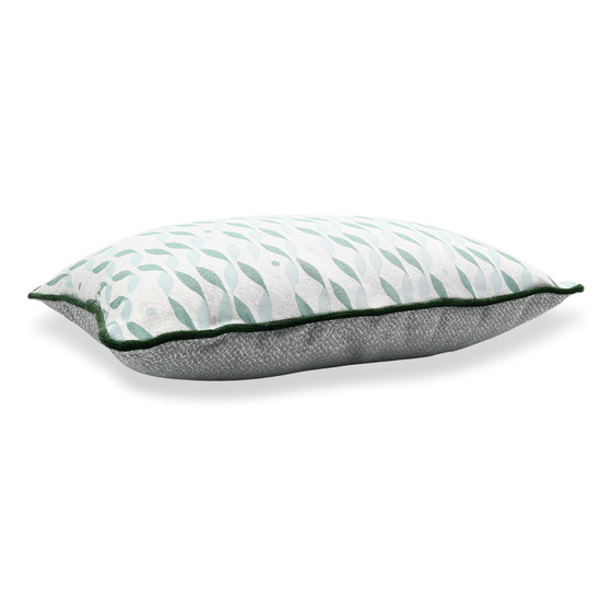 Luxurious cushion rectangular Longue in multicolor/pattern fabric