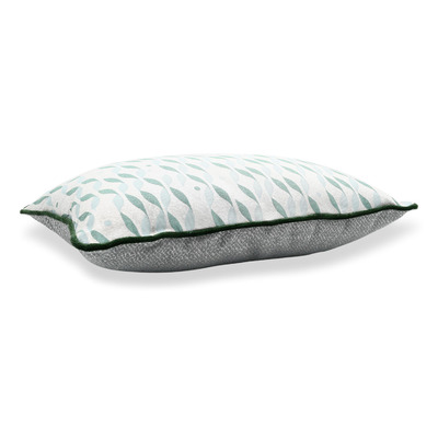 Luxurious cushion rectangular Longue in multicolor/pattern fabric
