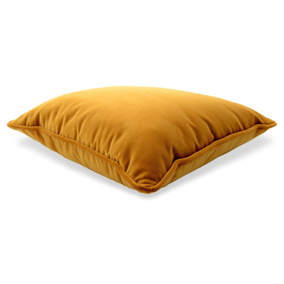 Luxurious cushion square Carrè in solid color velvet