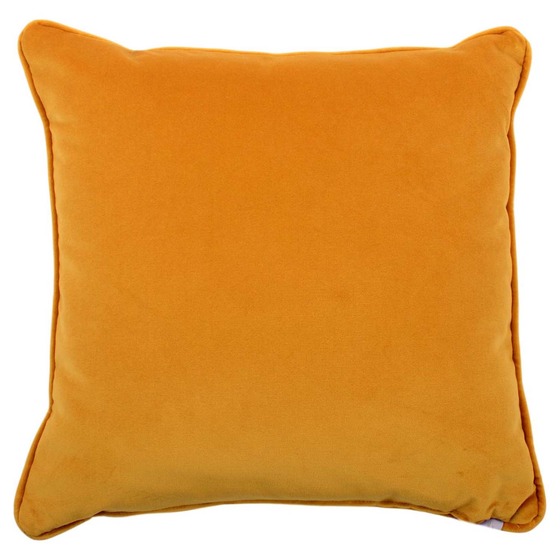 Luxurious cushion square Carrè in solid color velvet