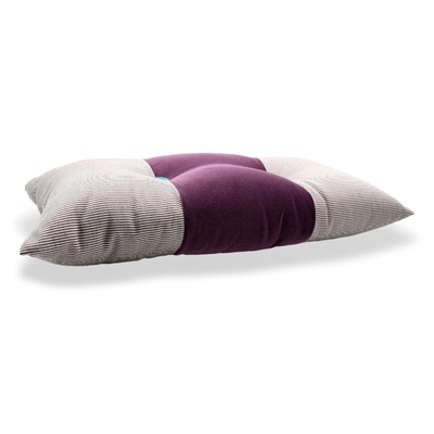 Luxurious cushion rectangular Cucù in stripes fabric