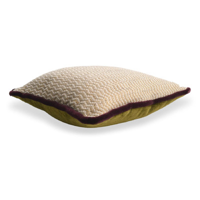 Luxurious cushion square Carrè in false unit fabric